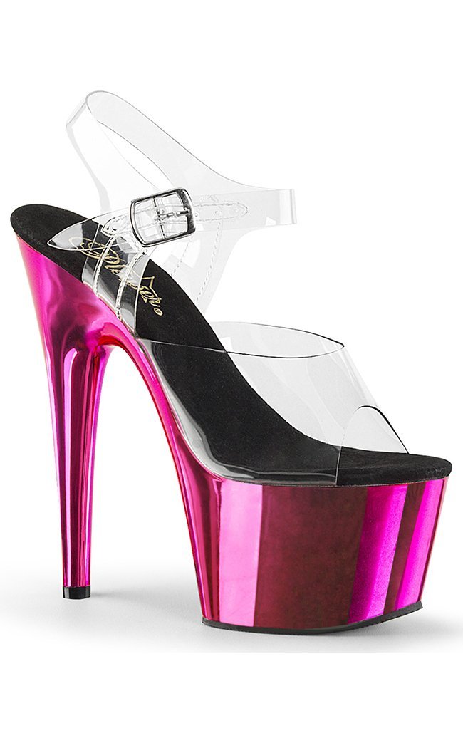 Pink hot sale chrome heels