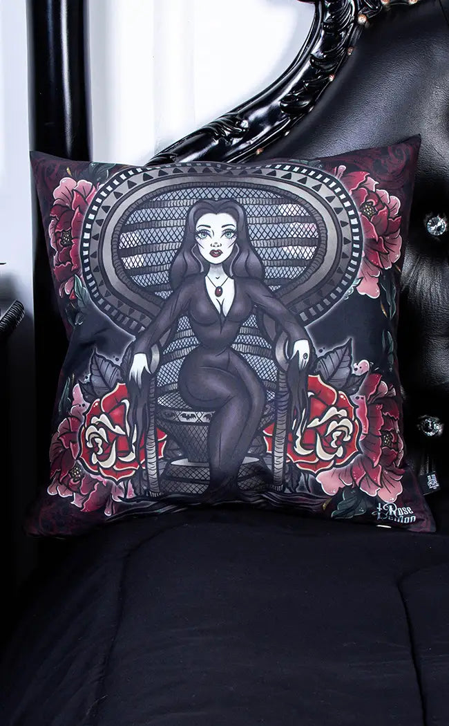 http://www.tragicbeautiful.com/cdn/shop/files/Chaos-for-the-Fly-Cushion-Cover-Rose-Demon.webp?v=1684865204