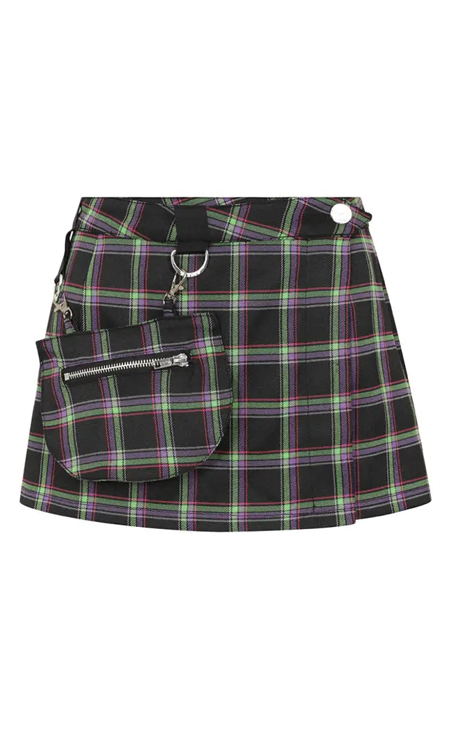 Black and white 2024 plaid skirt australia