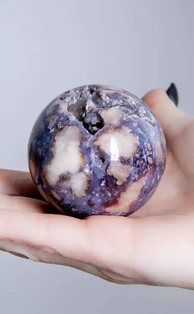 Flower Agate store Sphere