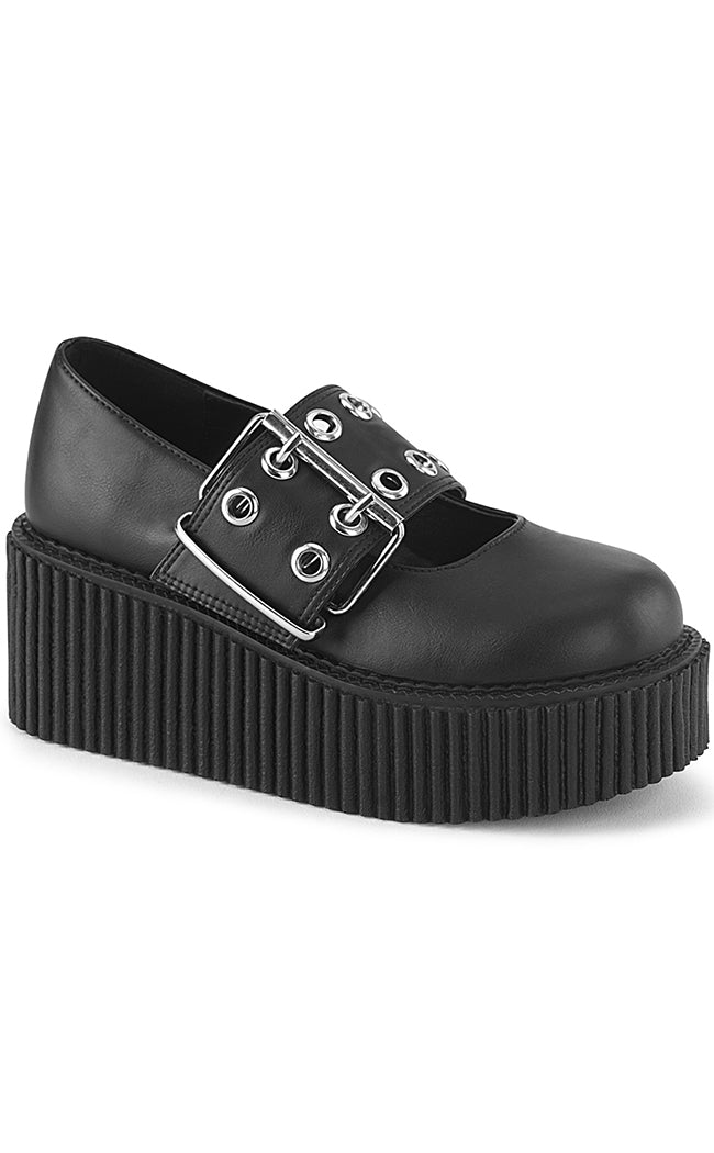 CREEPER 230 Black Vegan Mary Janes