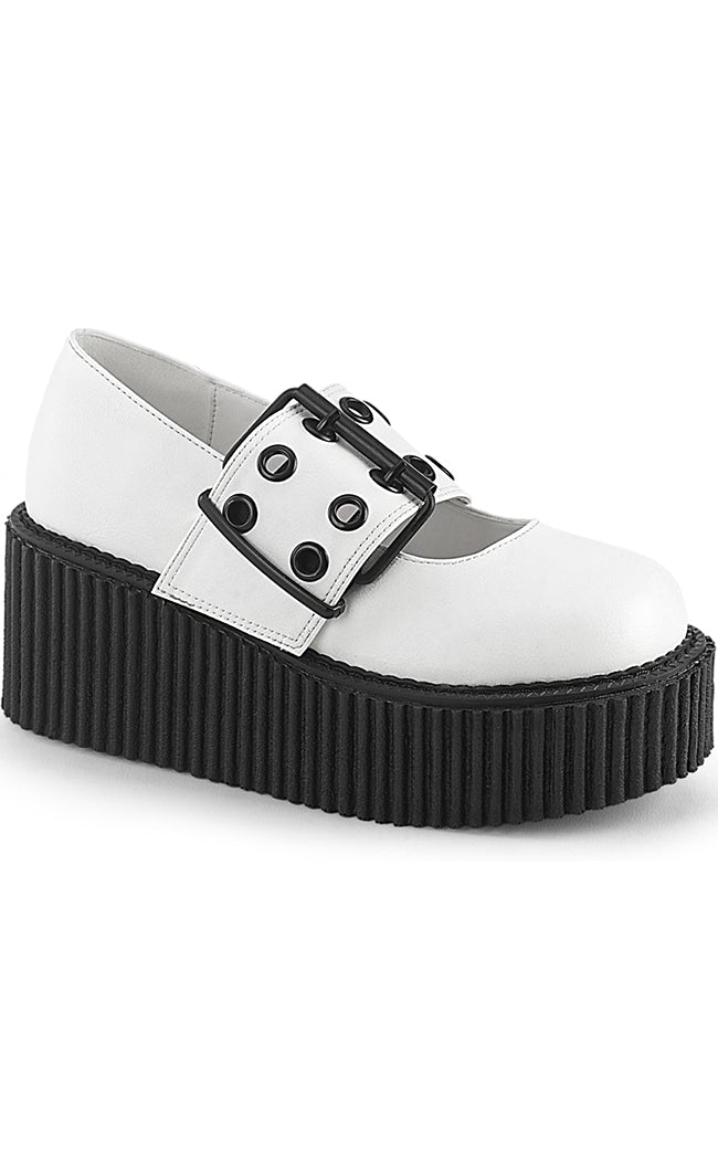 V-CREEPER-502 White PU Creepers