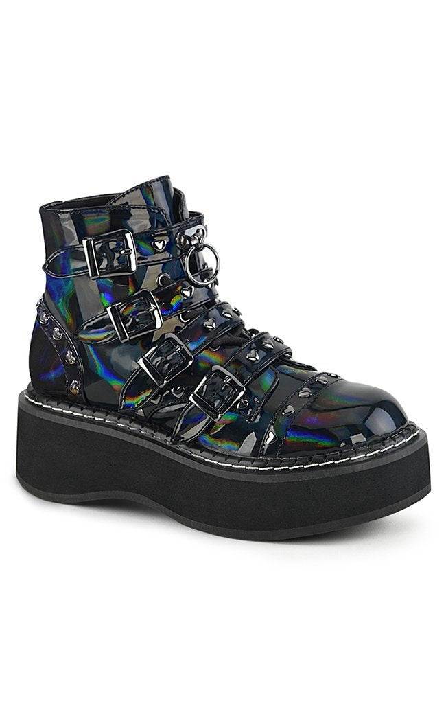 Black 2025 hologram shoes