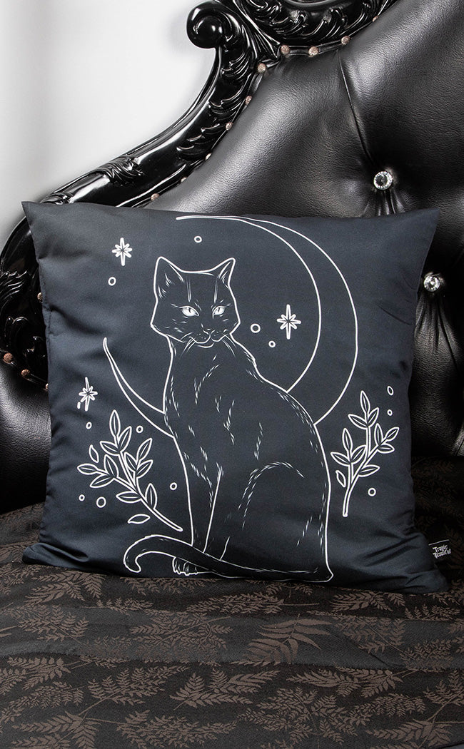 Gothic Mansion Black Pillow Case