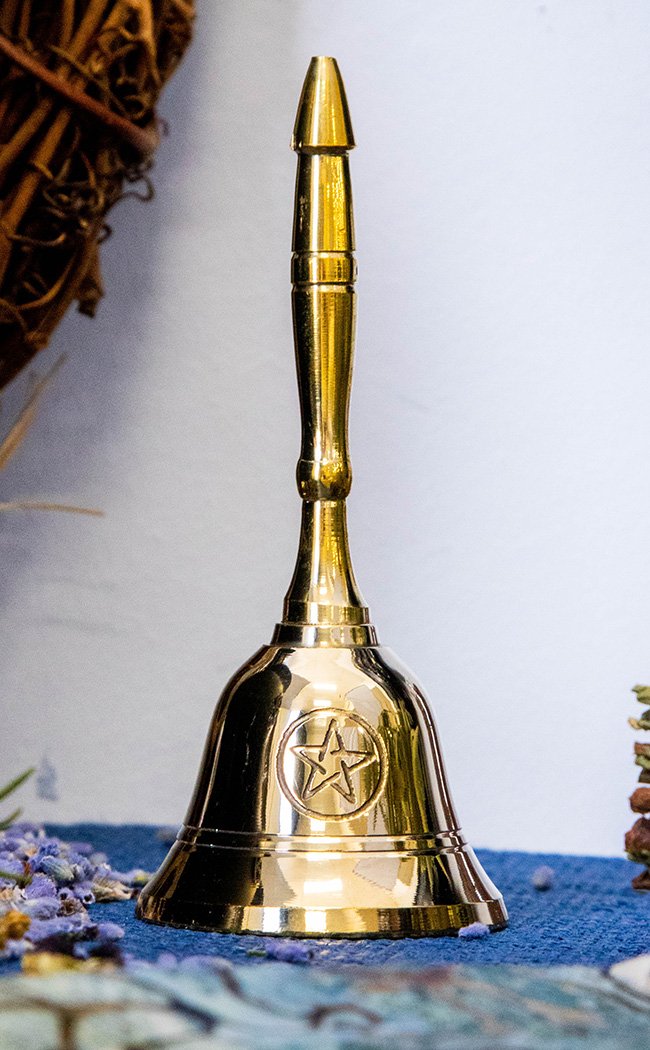 Golden Pentacle Altar Bell  Witchcraft Tools & Supplies Australia