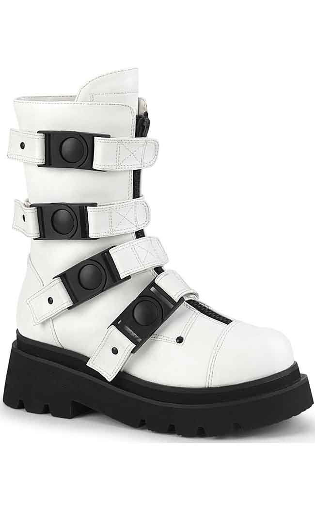 White velcro combat on sale boots