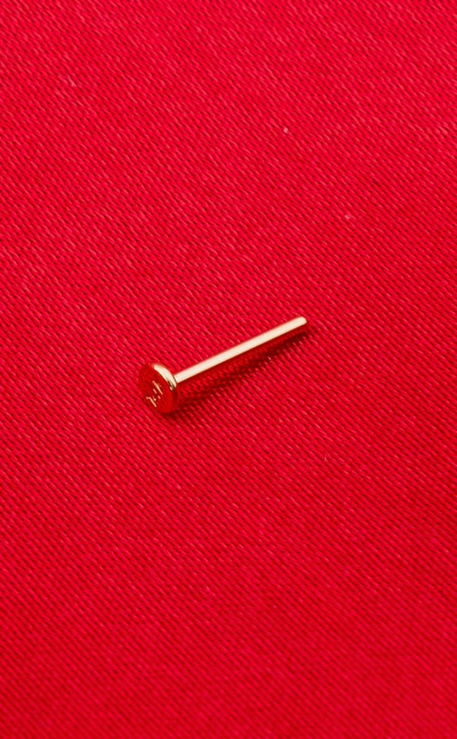 14K Gold Threadless Push In Backs