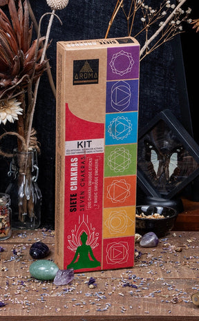 7 Chakras Incense & Smudge Tablet Kit