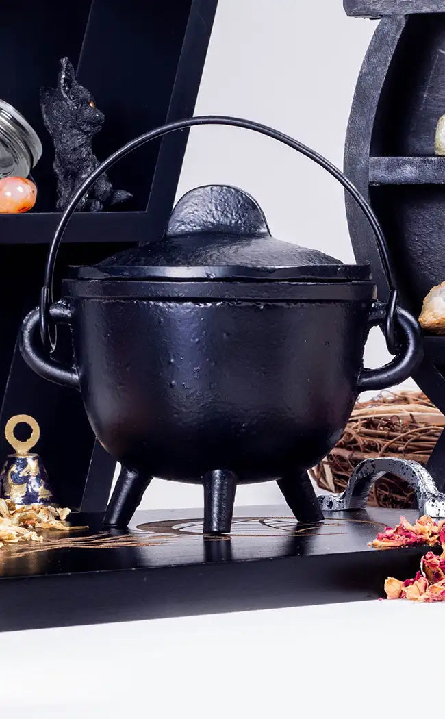 Cast Iron Cauldron Black no lid - In Spyrit Metaphysical