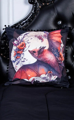 Blood Moon Bat Cushion Cover-Drop Dead Gorgeous-Tragic Beautiful