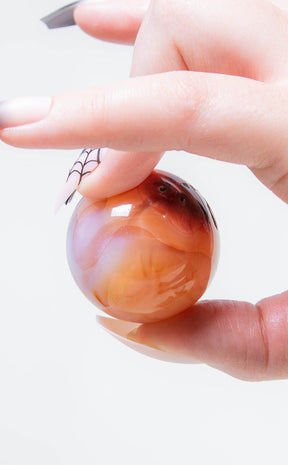 Carnelian Sphere-Crystals-Tragic Beautiful