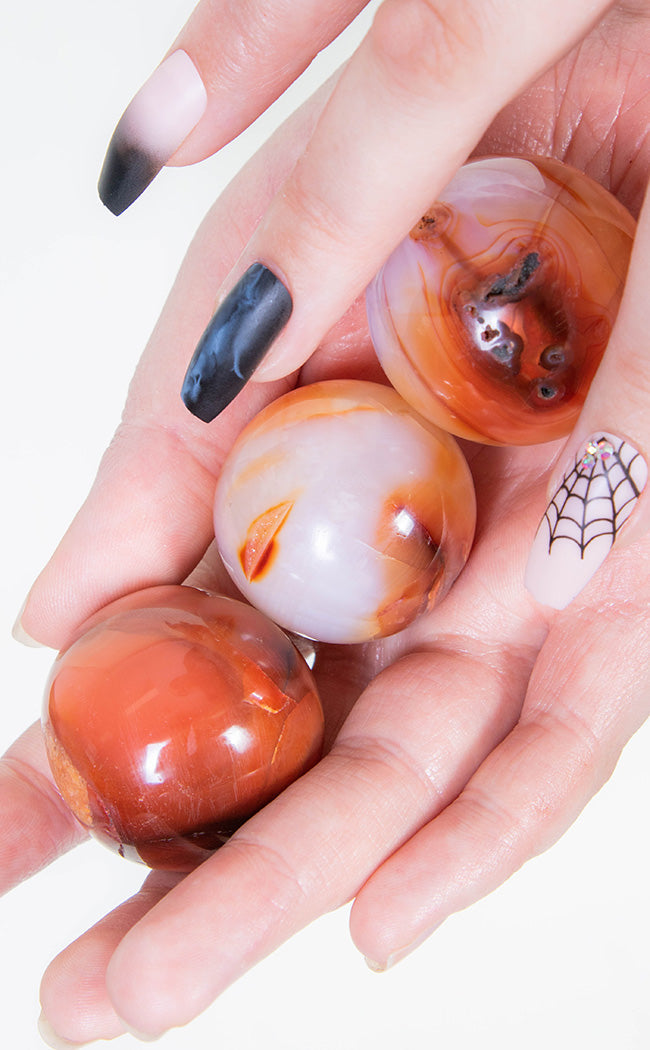 Carnelian Sphere-Crystals-Tragic Beautiful