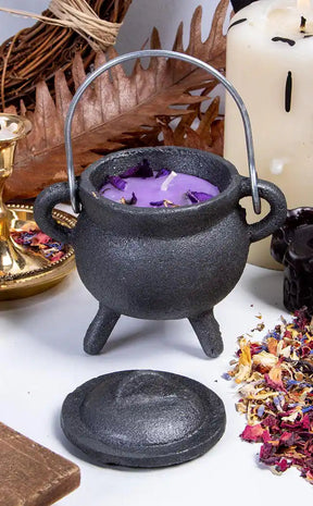 Cauldron Smoke Cleansing Candle | Lavender-Candles-Tragic Beautiful