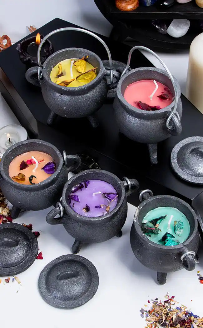 Cauldron Smoke Cleansing Candle | Lavender-Candles-Tragic Beautiful