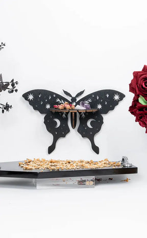 Celestial Wooden Butterfly Shelf-Homewares-Tragic Beautiful