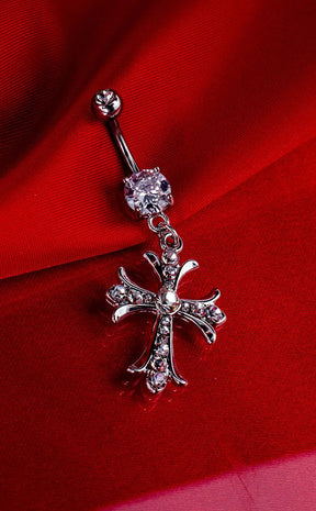 Celtic Cross Belly Ring-Impaler-Tragic Beautiful