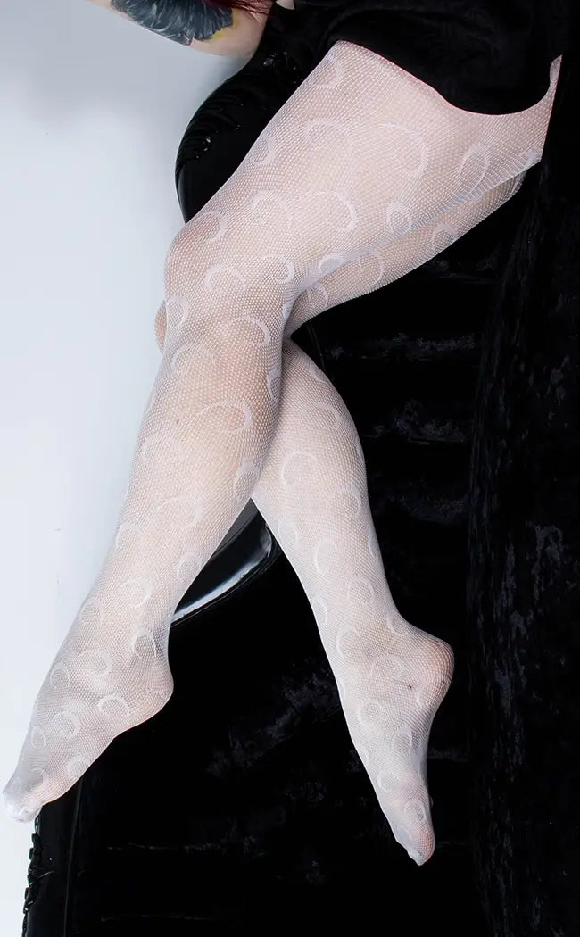 Sorrowso Women Gothic Fishnet Pantyhose Asymmetrical Star Diamond Mesh  Tights Stockings