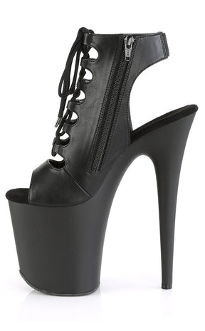 FLAMINGO-800-20 Black Matte Peep Toe Heels-Pleaser-Tragic Beautiful