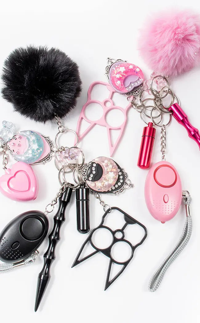 Fluffy Utility Keychain | Black-Drop Dead Gorgeous-Tragic Beautiful