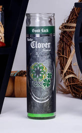 Glass 7 Day Ritual Candle | Luck / Prosperity-Candle Magic-Tragic Beautiful