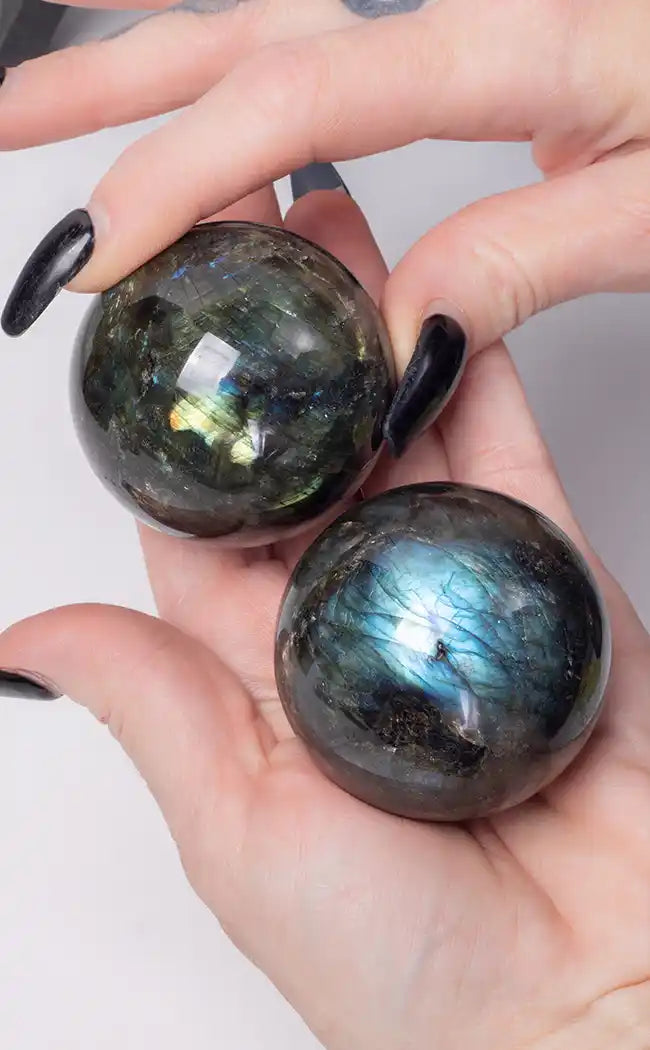 Labradorite Spheres | 50mm-Crystals-Tragic Beautiful