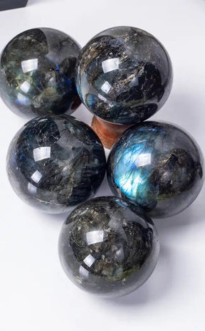 Labradorite Spheres | 50mm-Crystals-Tragic Beautiful