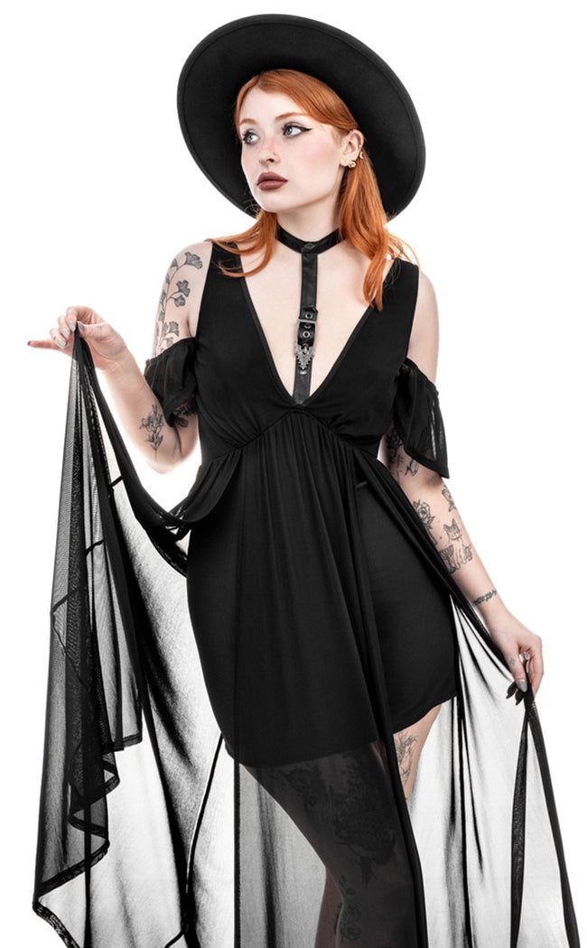 Midnight Ritual Sheer Maxi Dress - Limited