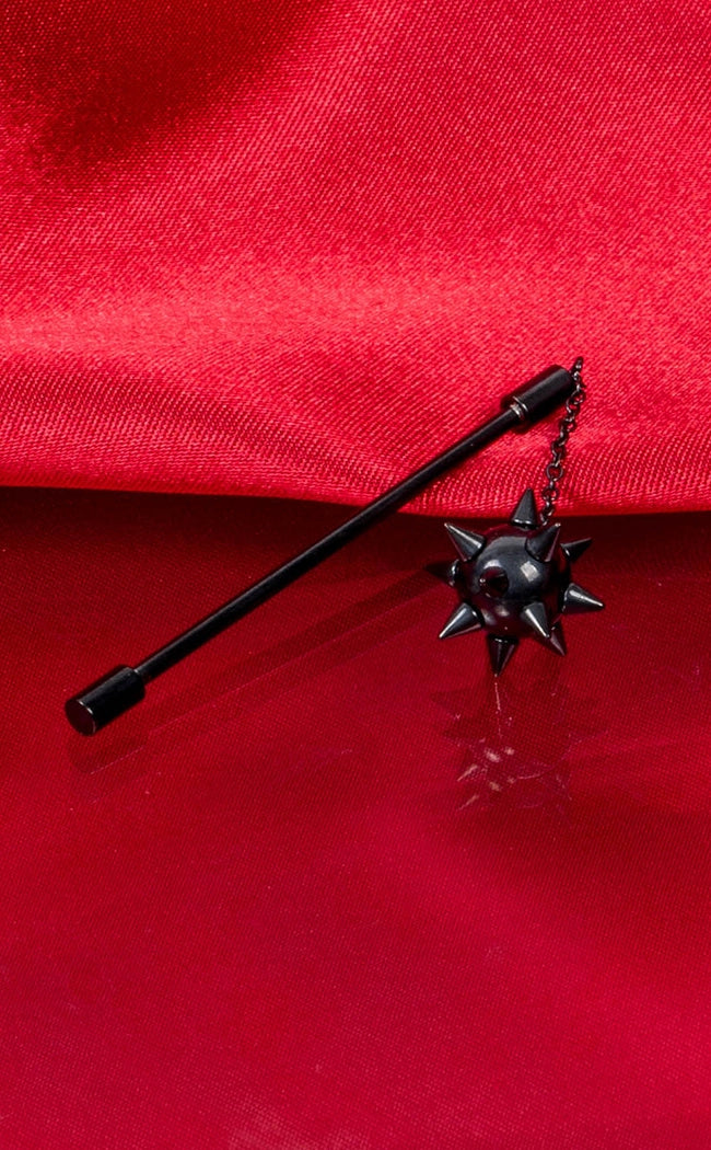 Morningstar Industrial Barbell [Black]-Impaler Body Jewellery-Tragic Beautiful