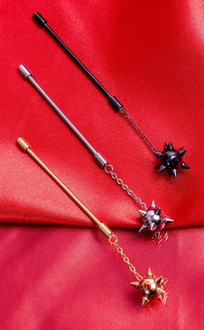 Morningstar Industrial Barbell [Gold]-Impaler Body Jewellery-Tragic Beautiful