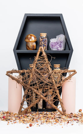 Pentagram Willow Branch Drying Rack-Homewares-Tragic Beautiful