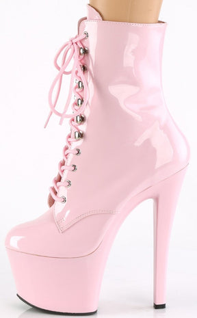 SKY-1020 Baby Pink Ankle Boots-Pleaser-Tragic Beautiful