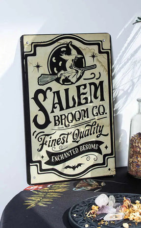 Salem Broom Co. Tin Sign-Drop Dead Gorgeous-Tragic Beautiful