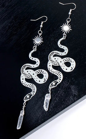 Selene Serpent Earrings-Gothic Jewellery-Tragic Beautiful