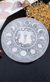 Selenite Charging Plate | Moon Goddess-Crystals-Tragic Beautiful