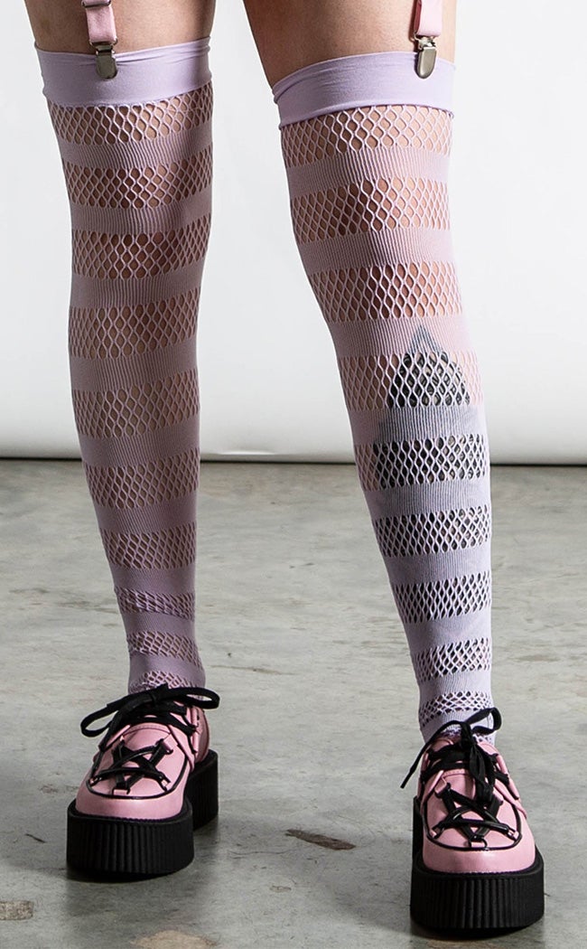 Lunedear Woman Goth Tights Gothic Fishnet Stockings Sexy Black Alternative  Punk Pantyhose Leggings