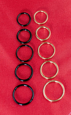 Titanium Septum Ring | Gold-Impaler-Tragic Beautiful