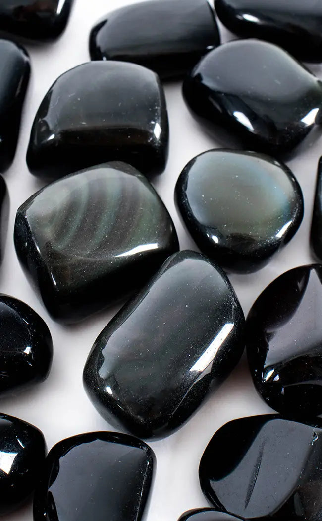 Tumbled Stones | Rainbow Obsidian-Tumble Stones-Tragic Beautiful