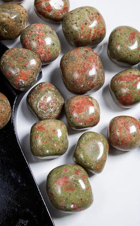 Tumbled Stones | Unakite-Crystals-Tragic Beautiful