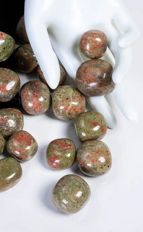 Tumbled Stones | Unakite-Crystals-Tragic Beautiful