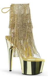 ADORE-1017RSF Gold Ankle Boots-Pleaser-Tragic Beautiful