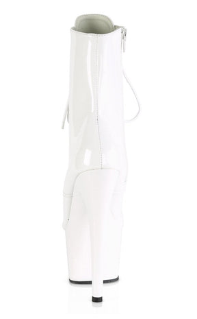 ADORE-1020 White Patent Ankle Boots-Pleaser-Tragic Beautiful