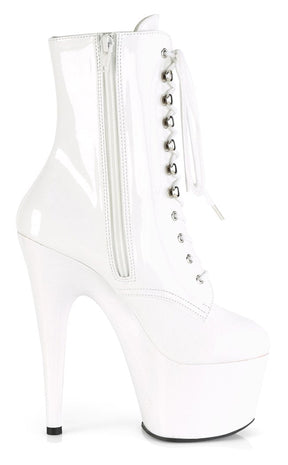 ADORE-1020 White Patent Ankle Boots-Pleaser-Tragic Beautiful