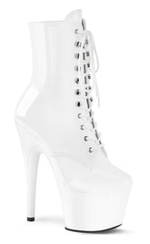 ADORE-1020 White Patent Ankle Boots-Pleaser-Tragic Beautiful