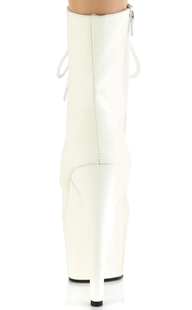 ADORE-1020GD White Glow in the Dark Boots-Pleaser-Tragic Beautiful