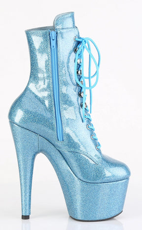 ADORE-1020GP Baby Blue Glitter Ankle Boots-Pleaser-Tragic Beautiful