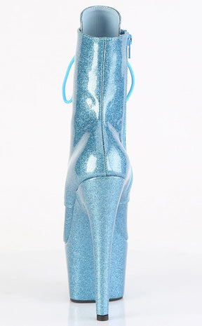ADORE-1020GP Baby Blue Glitter Ankle Boots-Pleaser-Tragic Beautiful
