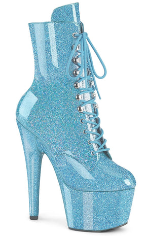 ADORE-1020GP Baby Blue Glitter Ankle Boots-Pleaser-Tragic Beautiful