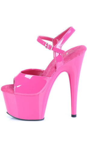 ADORE-709 Hot Pink Heels-Pleaser-Tragic Beautiful