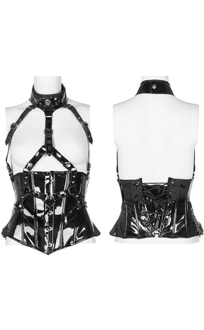 Ain't Slick Patent Corset-Punk Rave-Tragic Beautiful