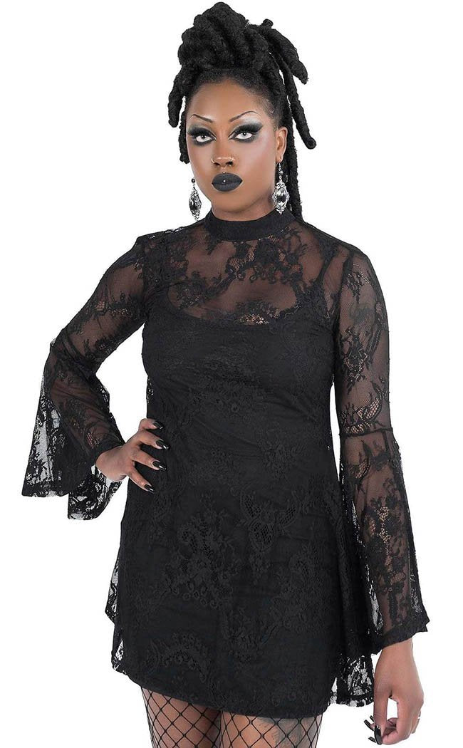 Alana Lace Dress-Killstar-Tragic Beautiful